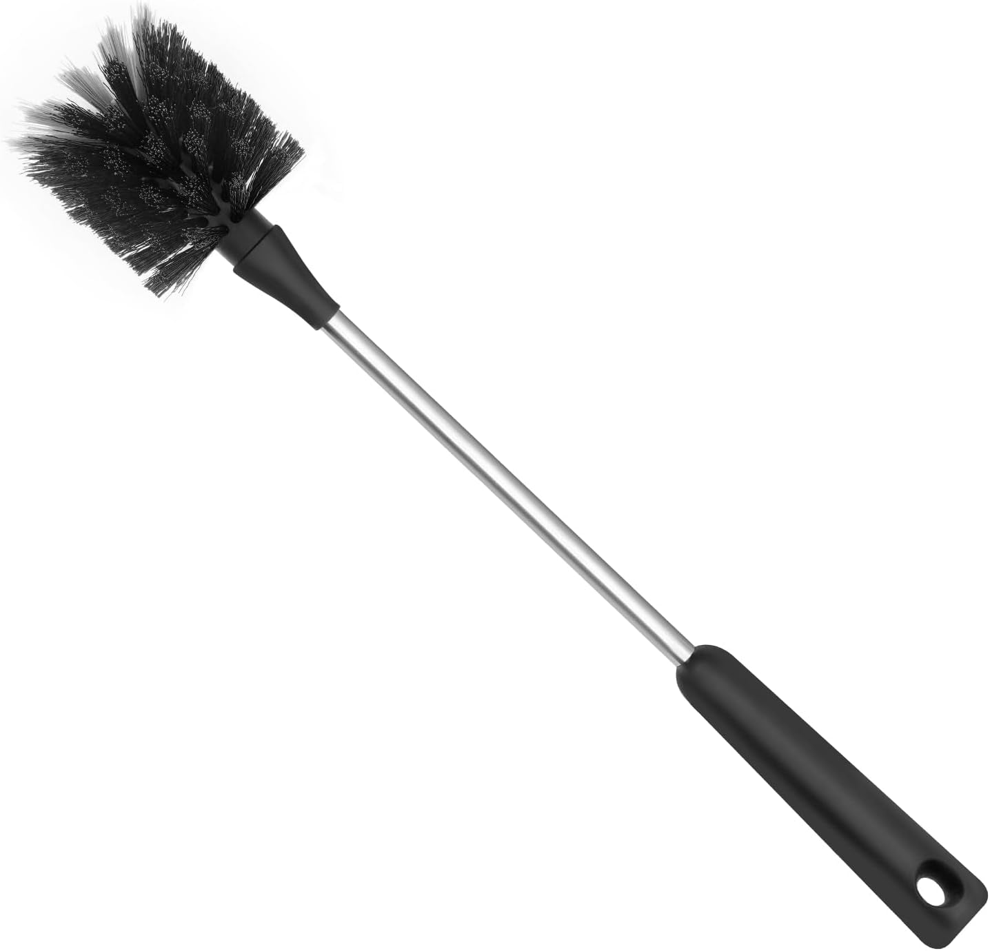 Bottle Brush, Bendable Long Handle Cleaner Brushes for Cleaning Neck Bottles, Baby Bottles, Water Bottles, Tumblers, Flask, Bird Feeder, Vase and Home Kitchen Sink Cleaning Brush (Black and White)
