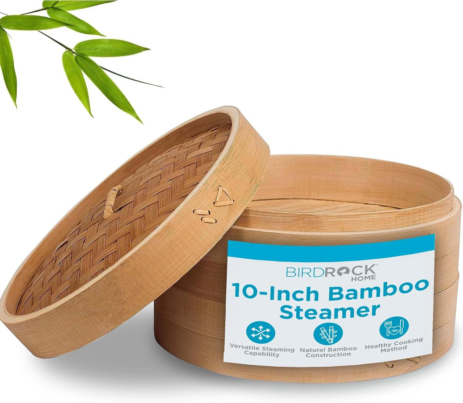 Bamboo Steamer (Classic Bamboo, 10" Diameter)
